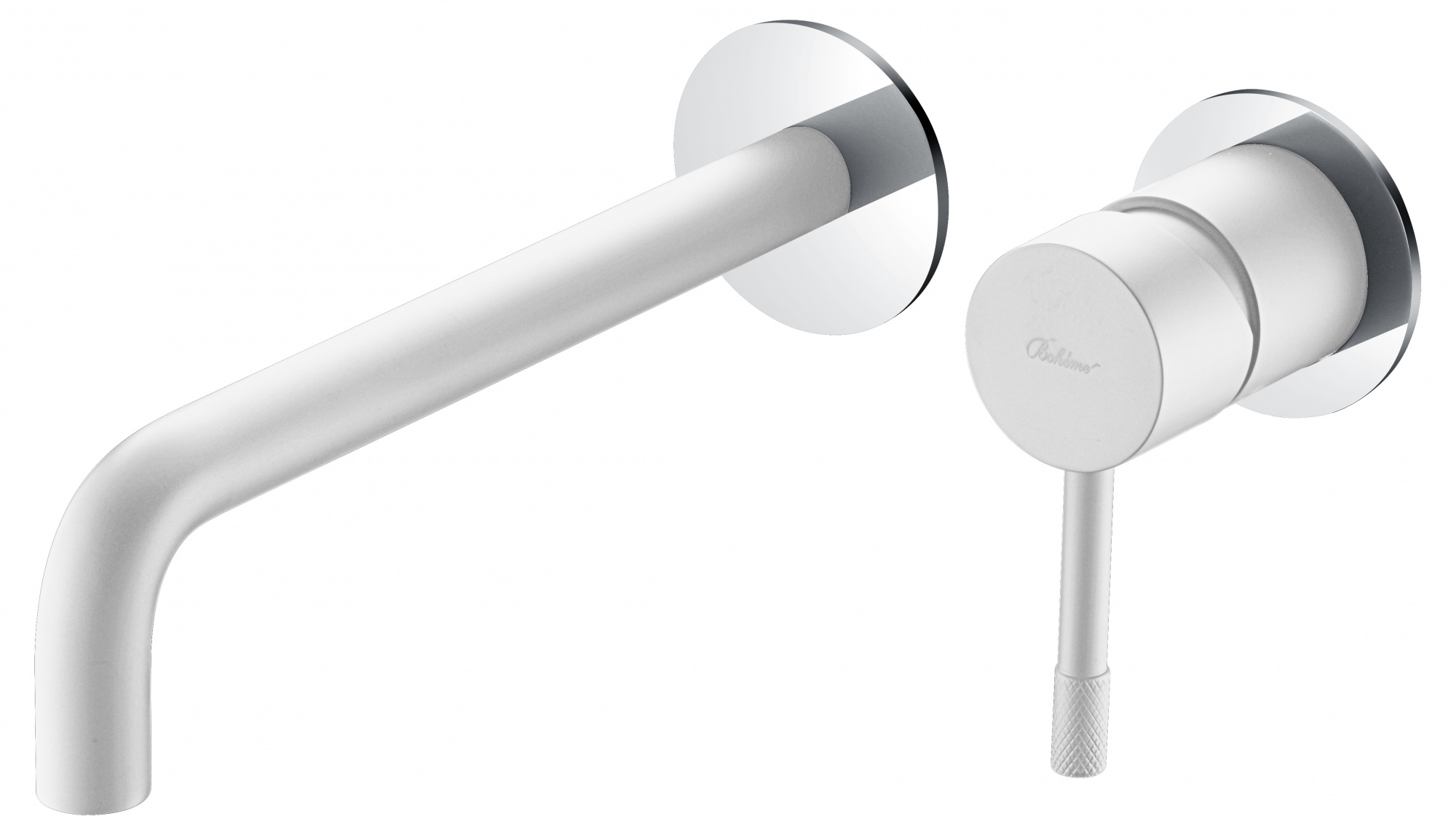 Смеситель Boheme Uno 465-WCR для раковины, white chrome