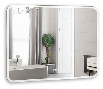 Зеркало Silver Mirrors Стив 1000х800 - 2 (сенсорный выключатель, двойной подогрев)
