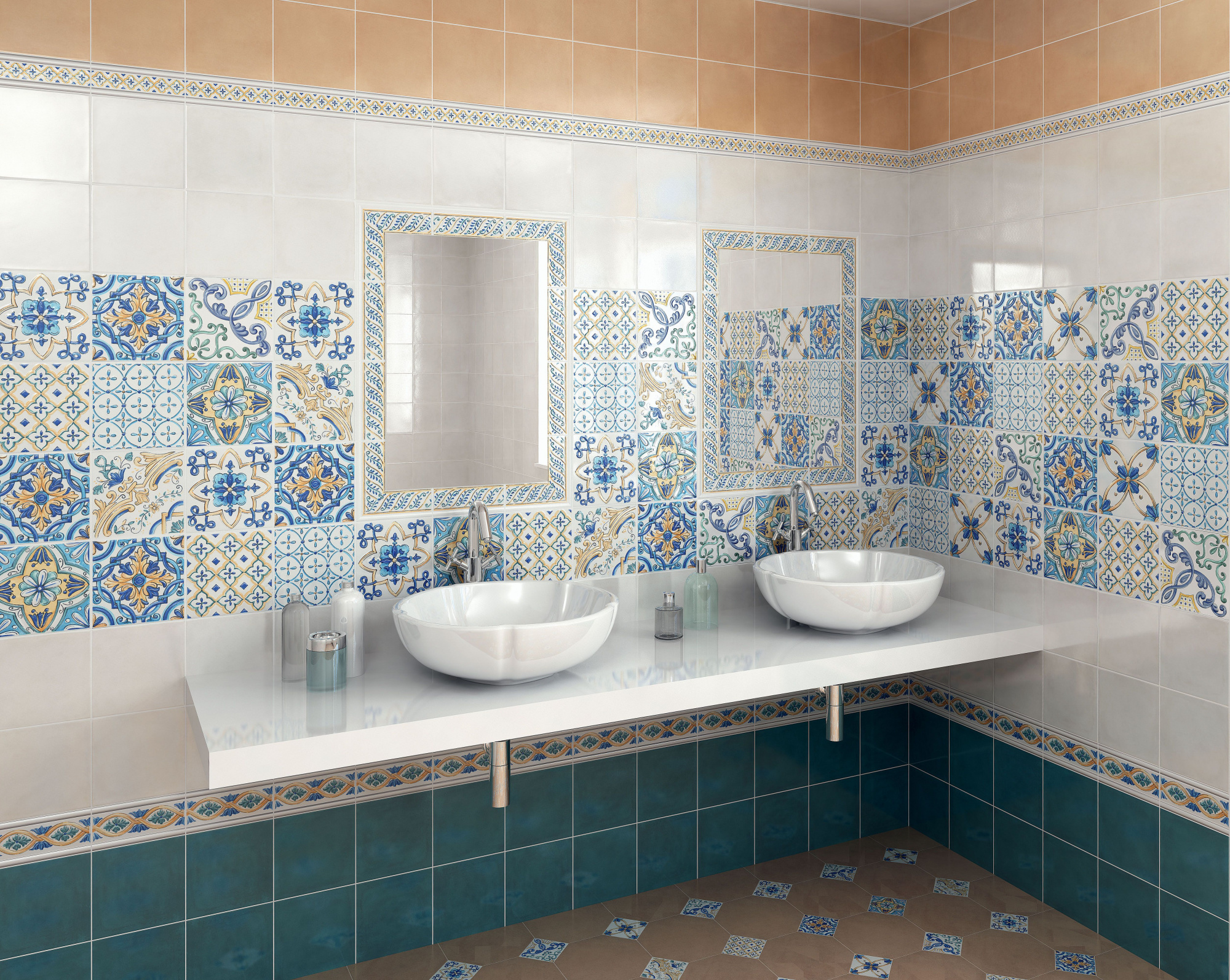 Керамическая плитка Kerama Marazzi Декор Капри Лимончики 9,9х9,9