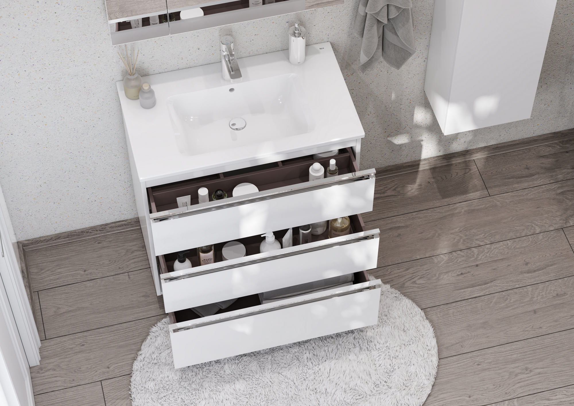 Раковина Roca The Gap 80 см, 3279A4000 белая