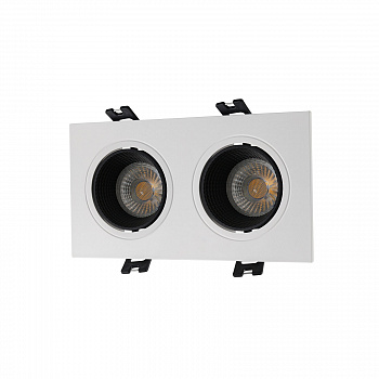 Точечный встраиваемый светильник Denkirs DK3072-WH+BK