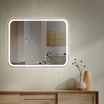 Зеркало Silver Mirrors Stiv neo - 3 1000х800 (Сенсорный выключатель, подогрев, часы внешней настройк