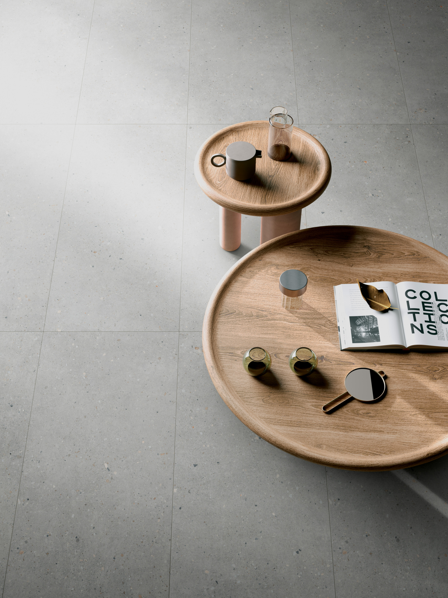 Керамогранит Vitra FlakeCement Серый Матовый R10A Ректификат 60х120