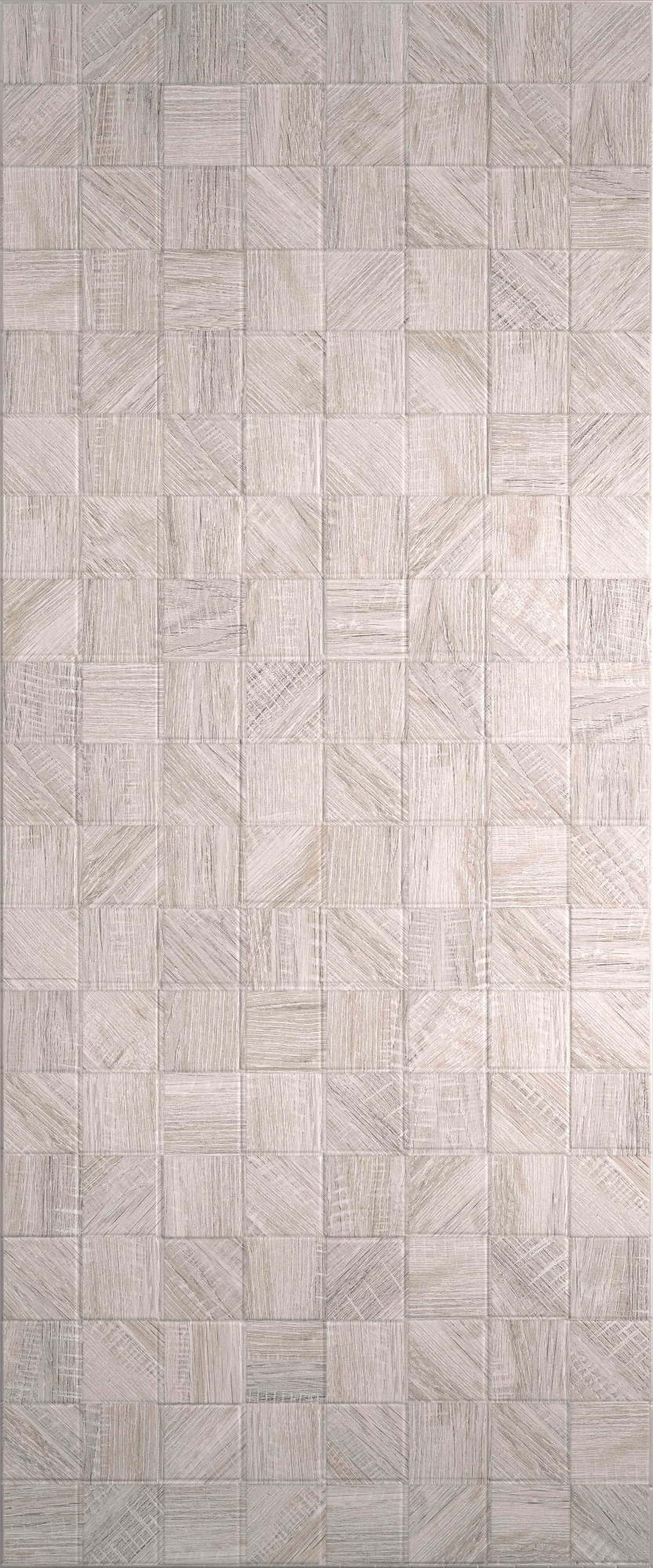 Керамическая плитка Creto Плитка Effetto Wood Mosaico Grey 03 25х60