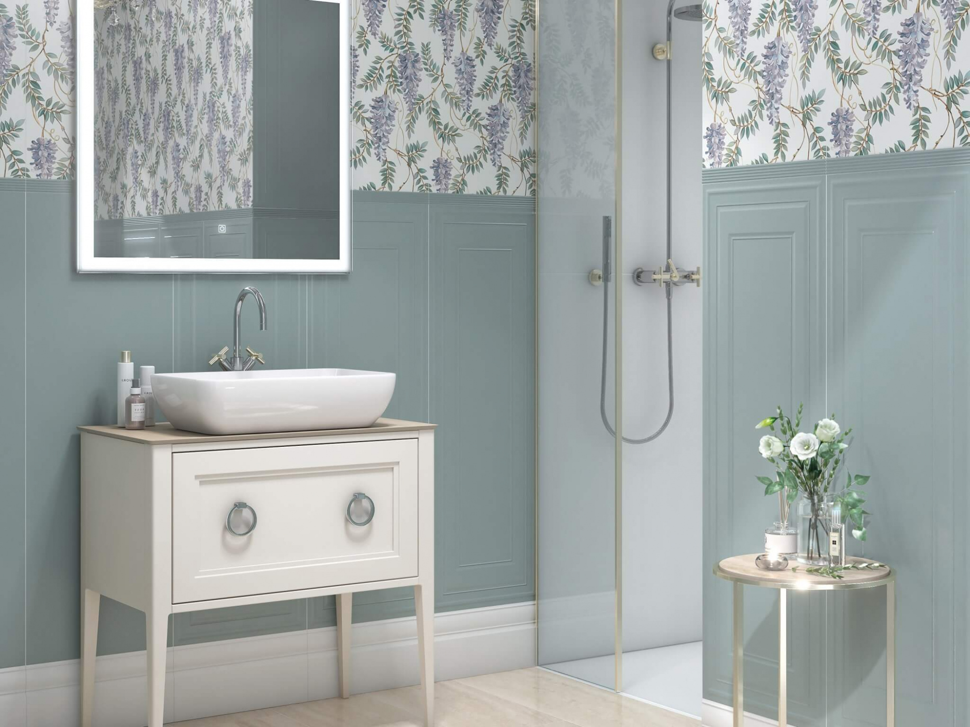 Керамическая плитка Kerama Marazzi Плинтус Монфорте белый обрезной 20х40
