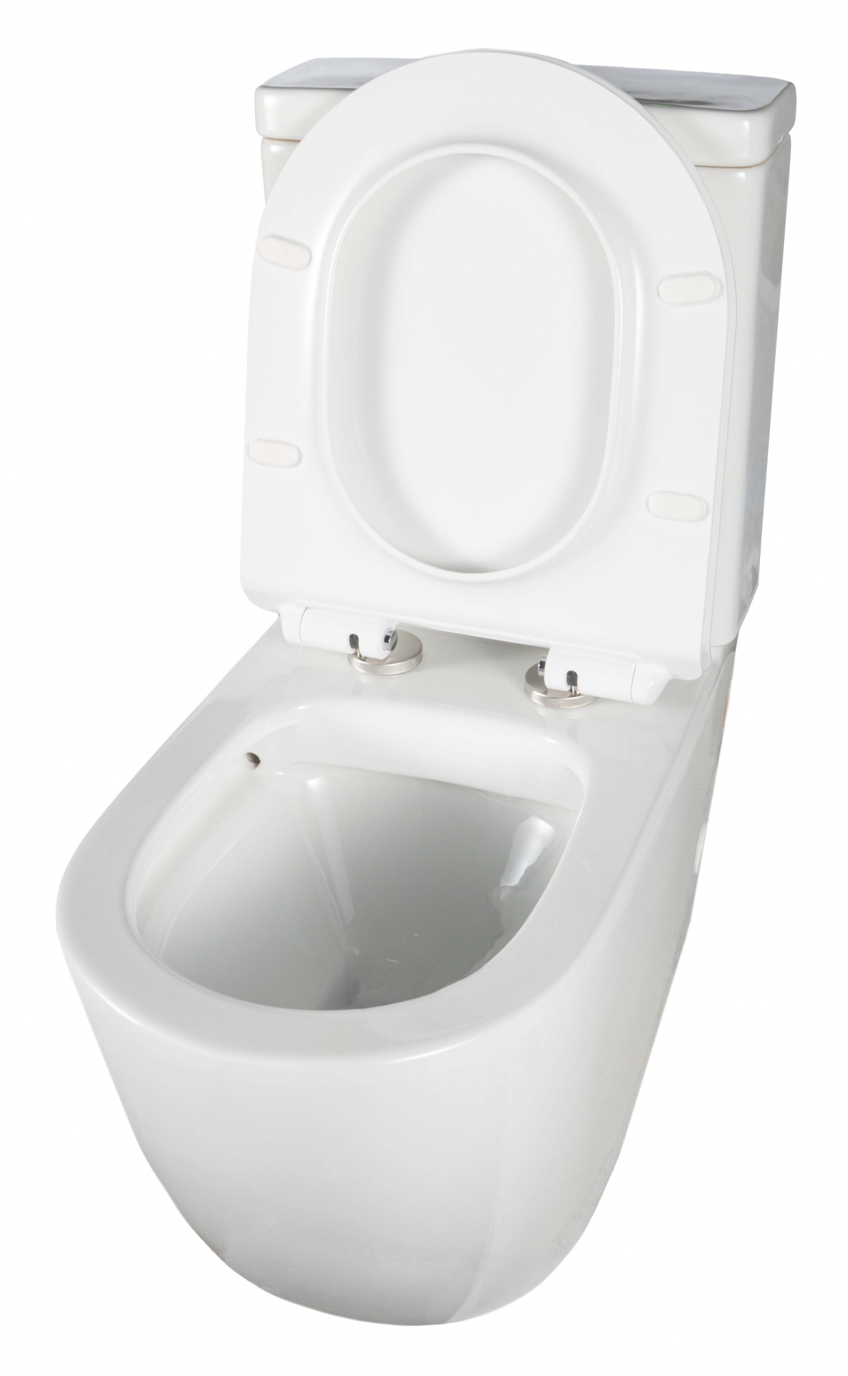 Унитаз-компакт Creto Logan L1 1001-004-WF безободковый с крышкой-сиденьем микролифт, белый