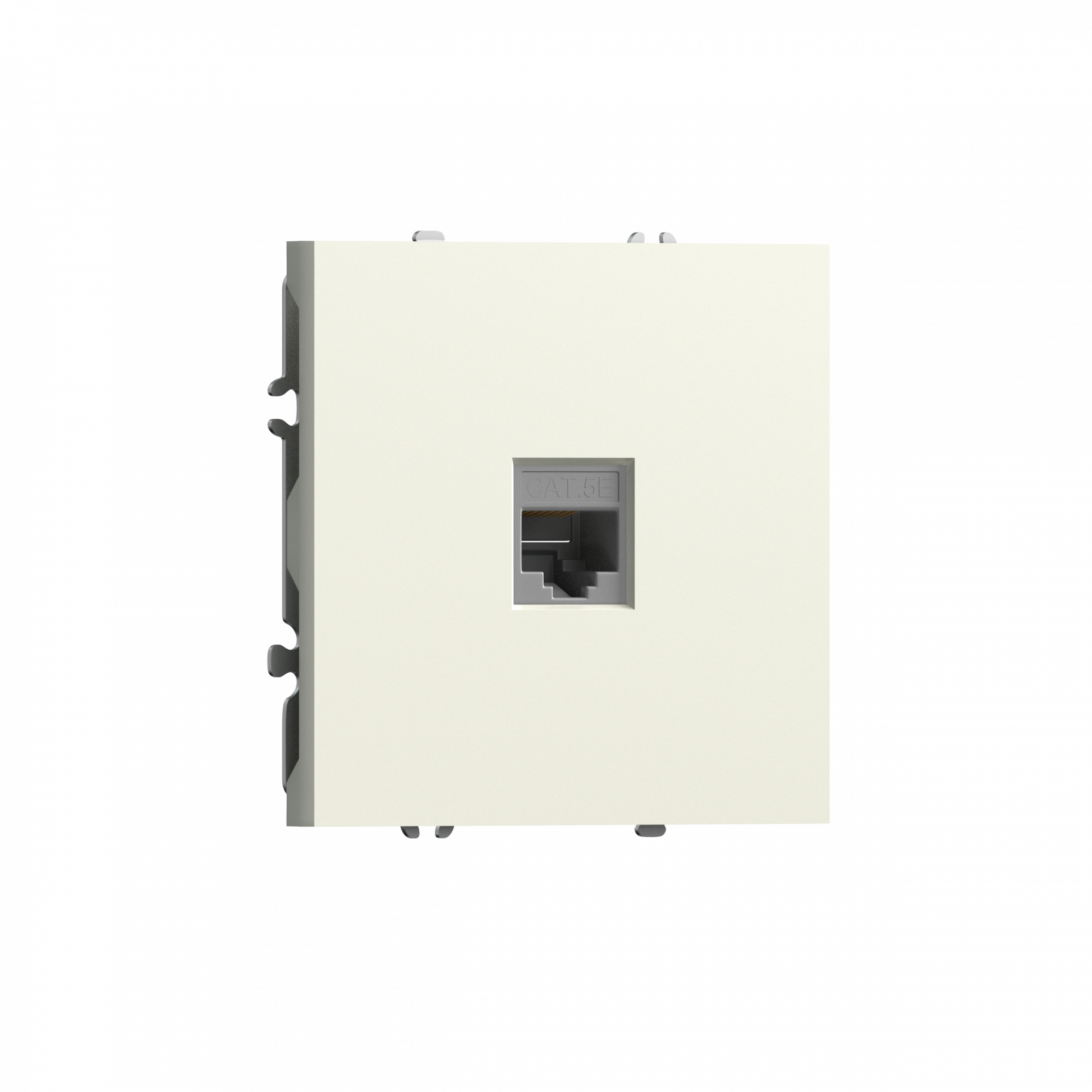 Розетка RJ45 cat.5,  компьютерная на 1 выход,  цвет слоновая кость,  серия S08 Donel