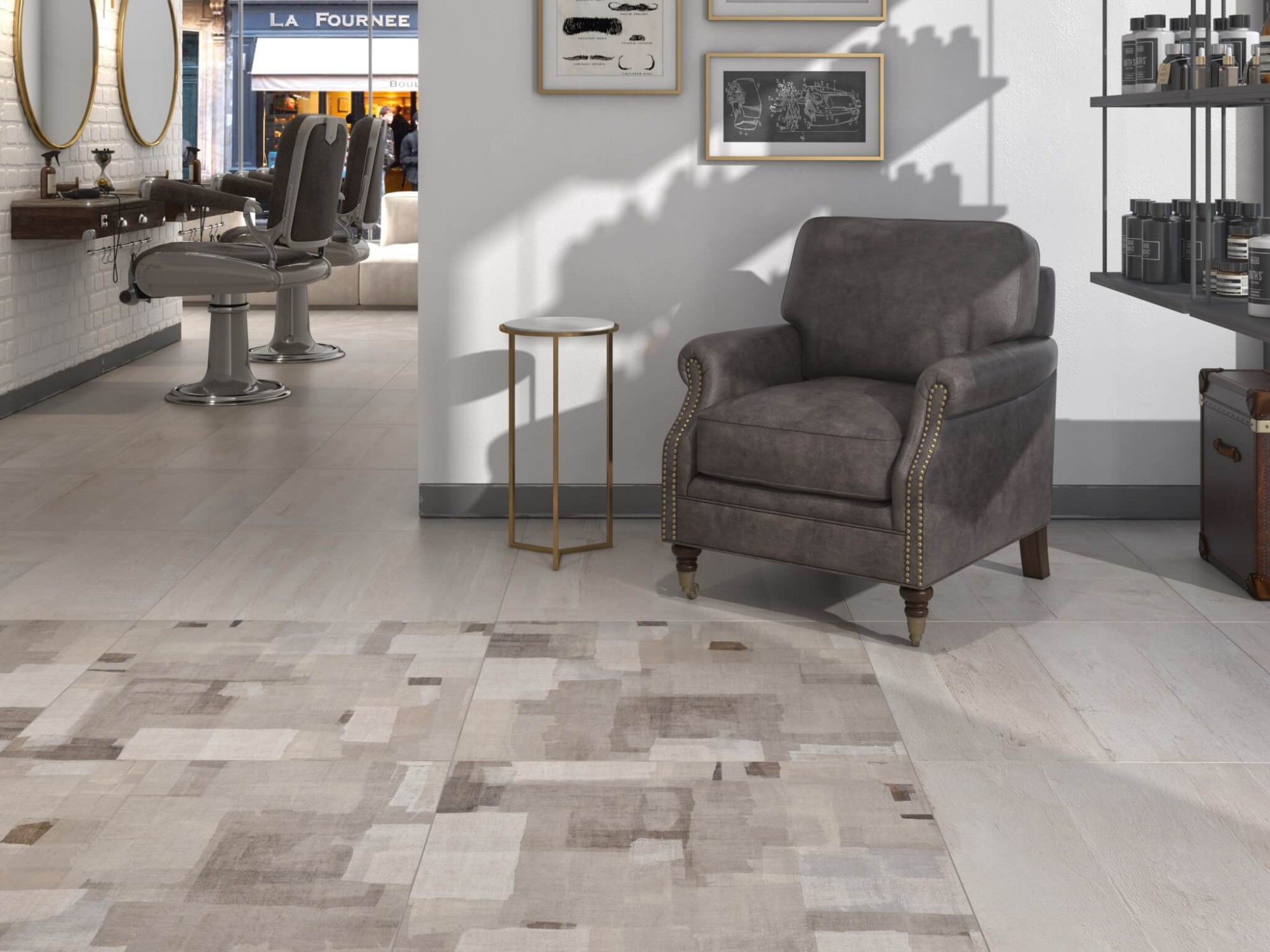 Керамогранит Kerama Marazzi Сольферино декорированный обрезной 80х80