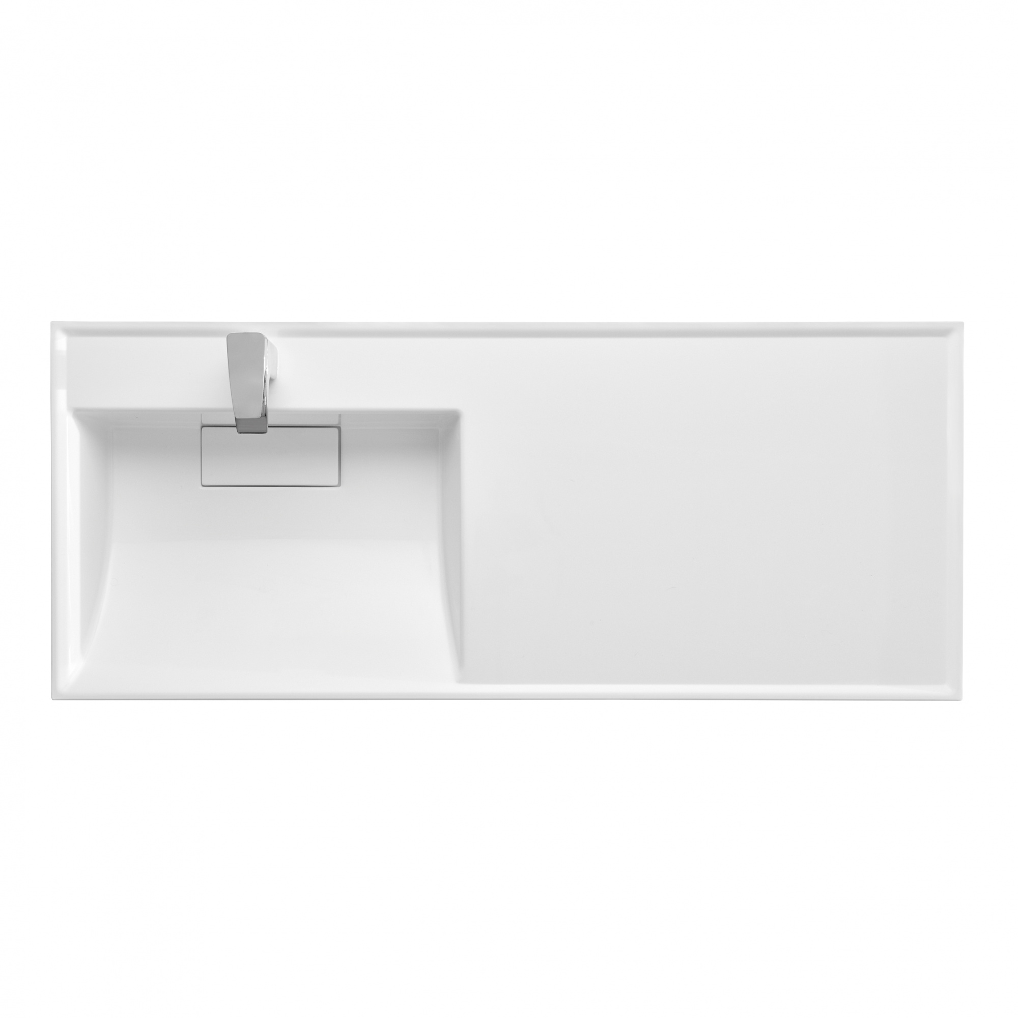 Раковина Aquaton Лондри 120 белая левая 1A72843KLH01L