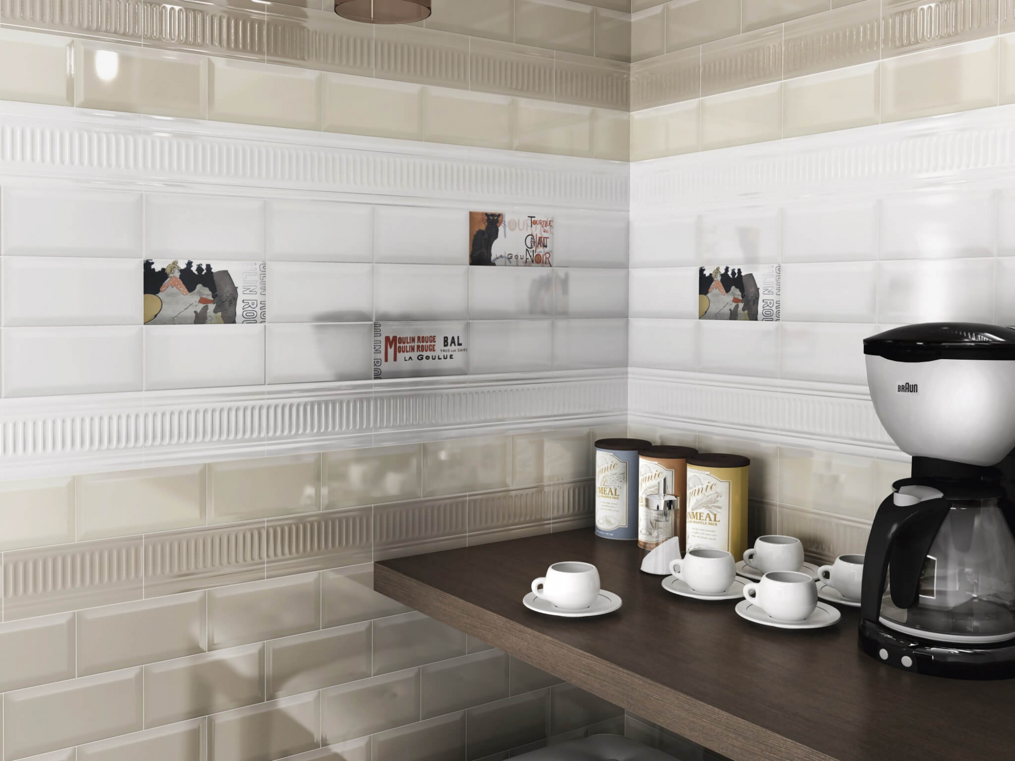 Керамическая плитка Kerama Marazzi Плитка Бланше серый грань 9,9х20