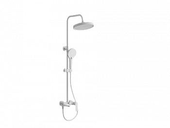 Душевая система BELZ B24713-8 тропический душ, латунь, белый