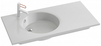 Раковина Jacob Delafon Odeon Rive Gauche 100 см EXAU112-Z-00 белый