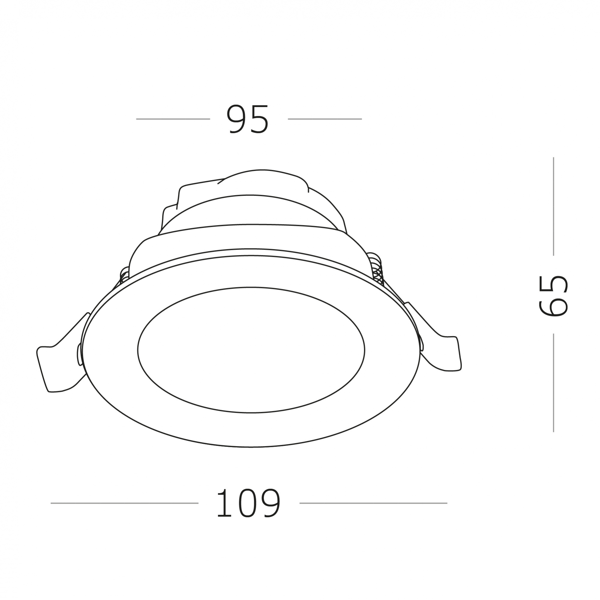 Светильник встраиваемый LED 15W 4000K
