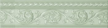 Керамическая плитка Carmen Бордюр Moldura Yara Verde Pastel 4х15