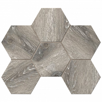 Мозаика Ametis DA03 Hexagon 25x28,5 непол. 10 мм