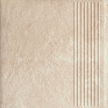 Клинкер Paradyz Ступень прямая с насечками SCANDIANO BEIGE STOPNICA PROSTA 30X30 G1