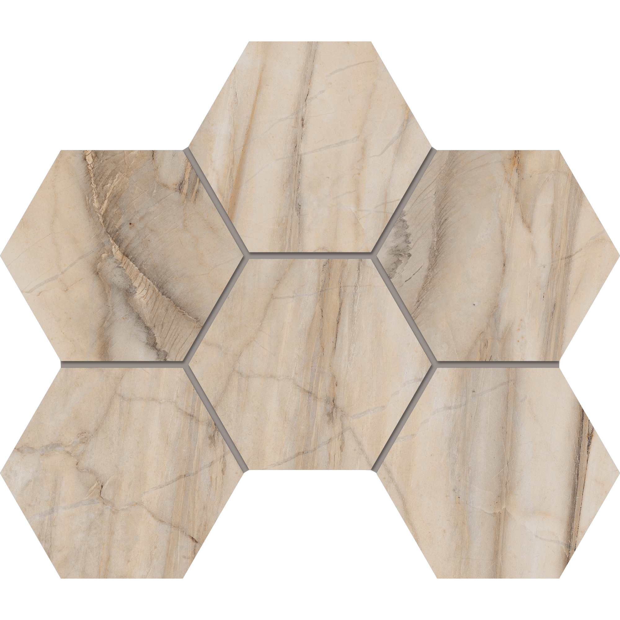 Мозаика Estima BR01 Hexagon 25x28,5 полир.