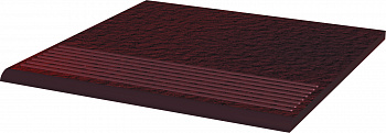 Клинкер Paradyz Ступень прямая с насечками CLOUD BROWN STOPNICA PROSTA DURO 30X30 G1