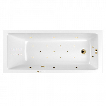 Акриловая ванна 160х70 см Whitecross Wave 0101.160070.100.ULTRANANO.GL белая