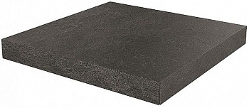 Керамогранит Kerama Marazzi Ступень угловая клееная Про Стоун черный 33х33