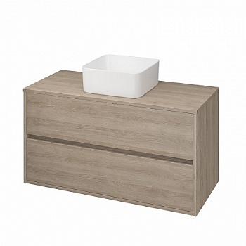 Раковина Cersanit на столешницу CREA 35 SQUARE 0 отвер.