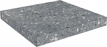 Керамогранит Kerama Marazzi Ступень угловая клееная Терраццо серый темный 33х33