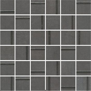 MM13132 Гварди 1 мозаичный антрацит матовый обрезной 30x30x0,9 декор