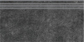 Керамогранит Kerama Marazzi Ступень Королевская дорога черный обрезной 30х60