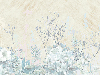 Z66880 Панно Zambaiti (Satin Flowers IV) (1*1) 5,10х3 винил на флизелине