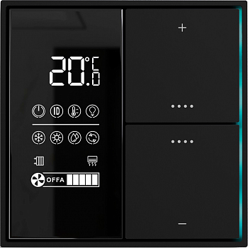 KNX многофункциональный комнатный термостат,  цвет черная черепаха