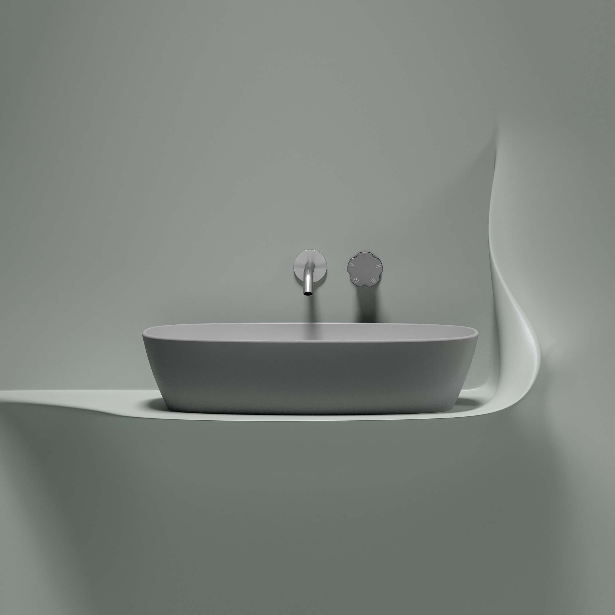 Раковина Ceramica Nova Element 60 см CN6049MSG серая