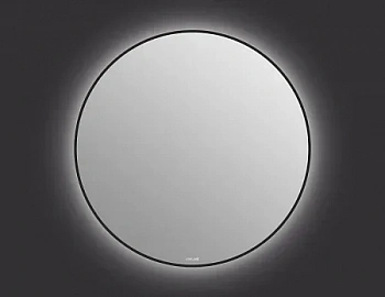 Зеркало Cersanit ECLIPSE smart 100x100 с подсветкой круглое черная рамка