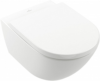 Подвесной унитаз Villeroy & Boch Subway 3.0 4670TSR1 с сиденьем микролифт