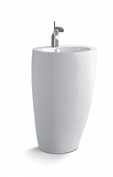 Раковина beWash Lusso 55 см BK5552FB041 белая глянцевая