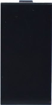 Заглушка,  1 модуль,  22.5х45мм,  цвет черный