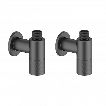 Вентиль Wellsee Drainage System 182147001, запорный, резьба 1/2"x 3/8", матовый черный