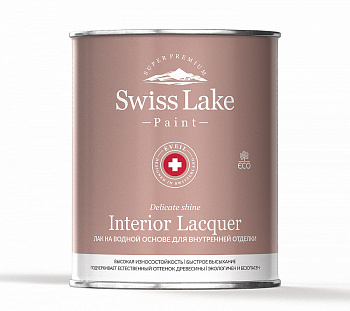Лак по дереву Swiss Lake Interior Lacquer на водной основе мат. 0,9л
