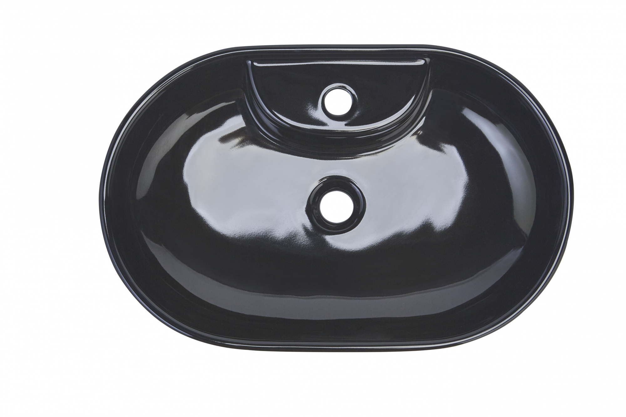 Раковина beWash Bogen 60 см 88611106 глянцевый черный