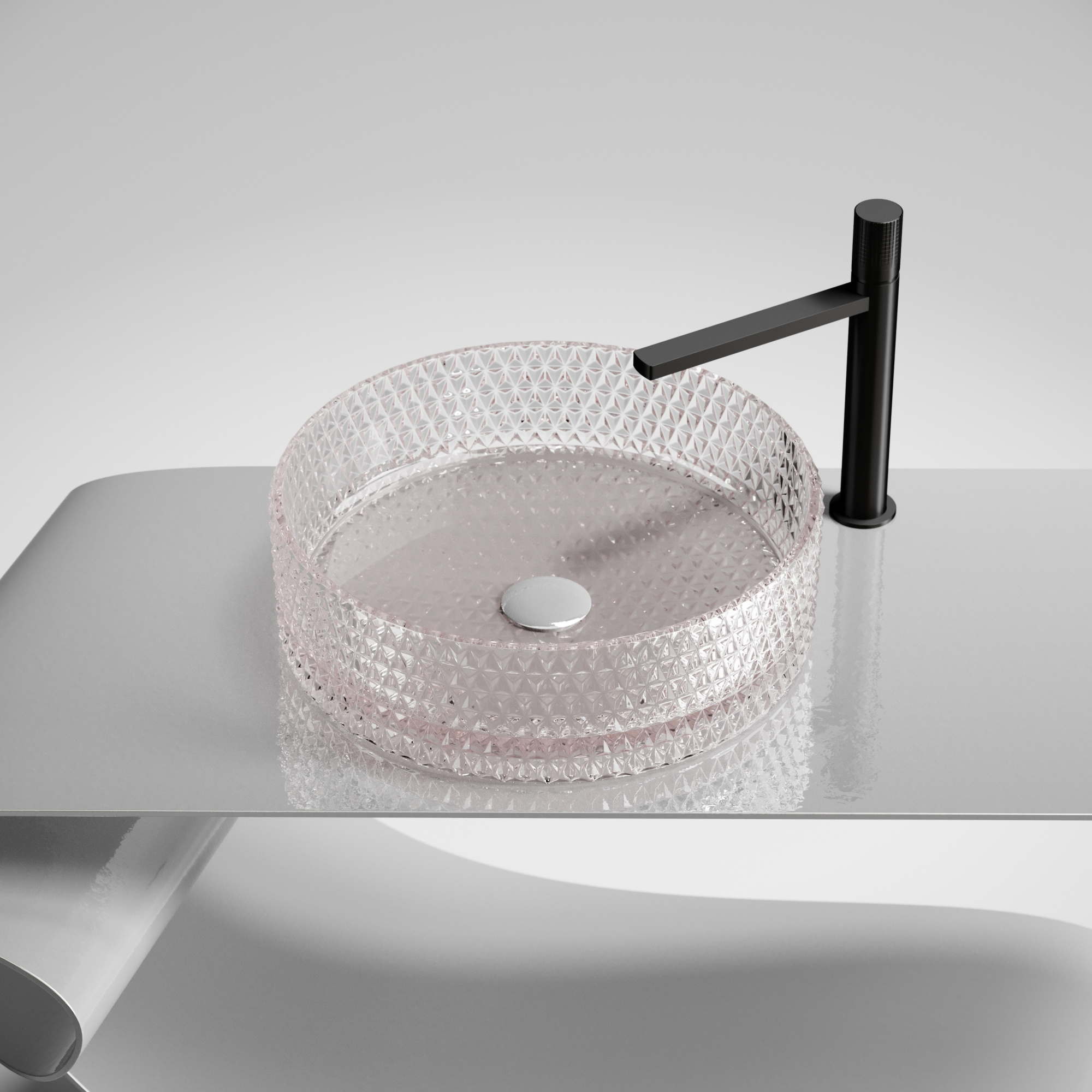 Рукомойник Ceramica Nova Cristal 36 см CN6061 розовая