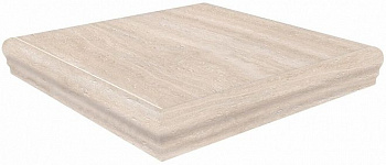Керамогранит Kerama Marazzi Ступень Пантеон беж левая угловая 34х34