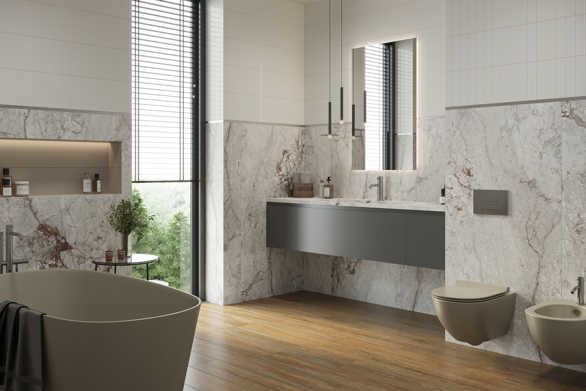 Керамогранит Creto Forest Ocher 19,4х120 непол.