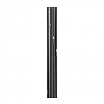 Полотенцесушитель электрический Point Пиано PN19722BGB 150x1200 диммер слева, черный/графит блеск