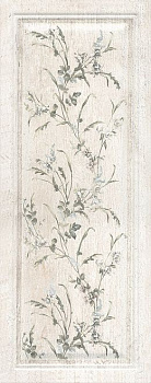 Керамическая плитка Kerama Marazzi Плитка Кантри Шик белый панель декорированный 20х50