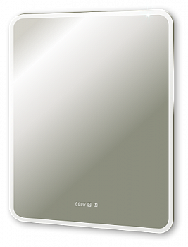 Зеркало Silver Mirrors Стив 800х1000 - 3 вертикальный (двойной подогрев, часы, сенсорный выключатель