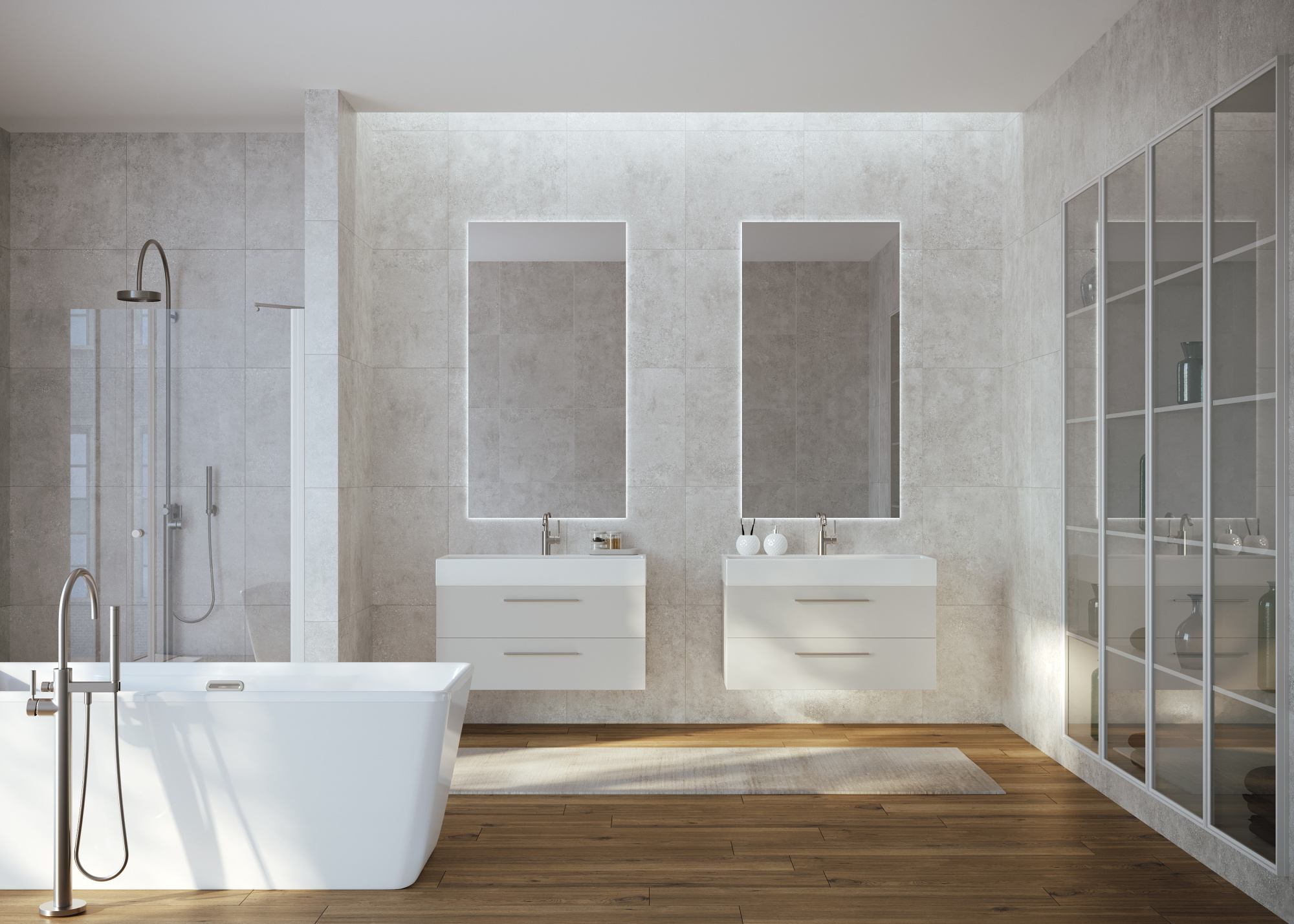 Керамогранит Creto Cemento Sassolino 60х60
