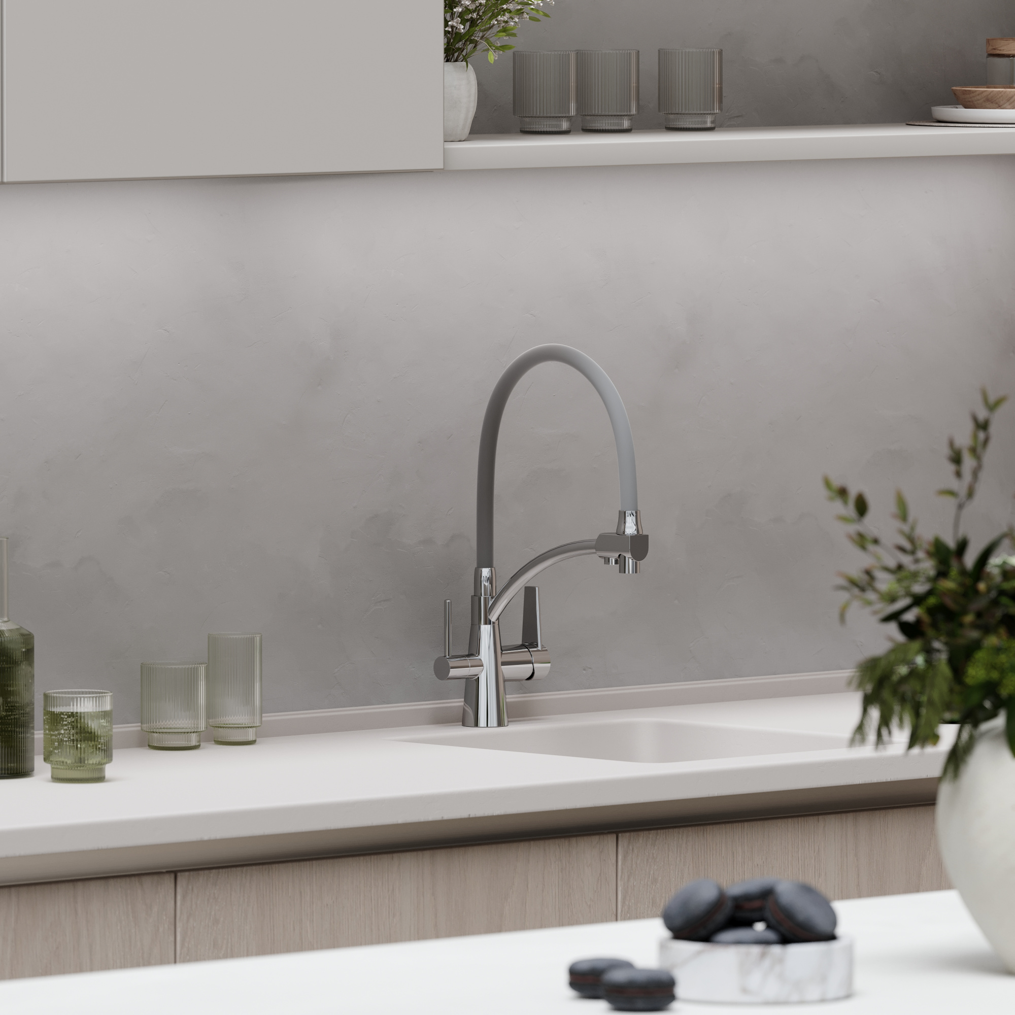 Смеситель для кухонной мойки Sancos Eri SC4001CH глянцевый хром