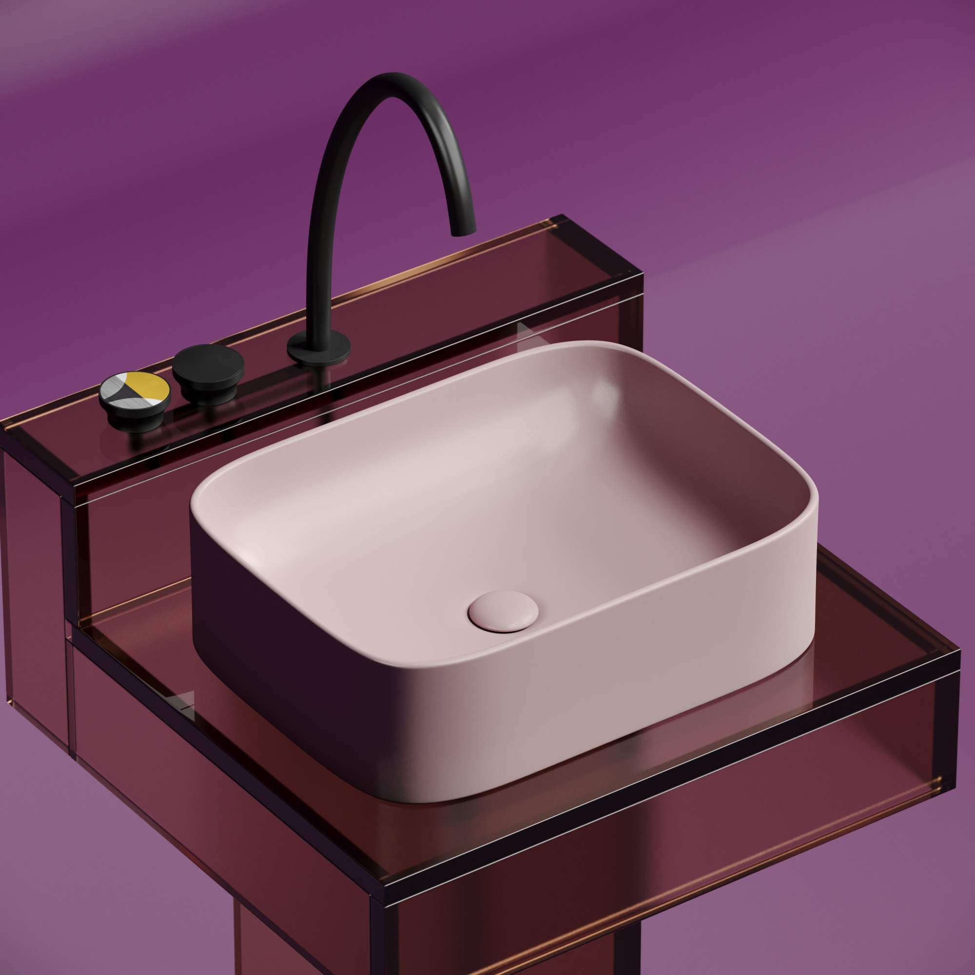 Раковина Ceramica Nova Element 50 см CN6052MP розовая