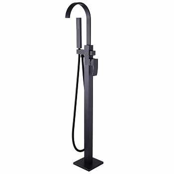 Смеситель для ванны с душем Abber Wasserfall AF8615B матовый черный
