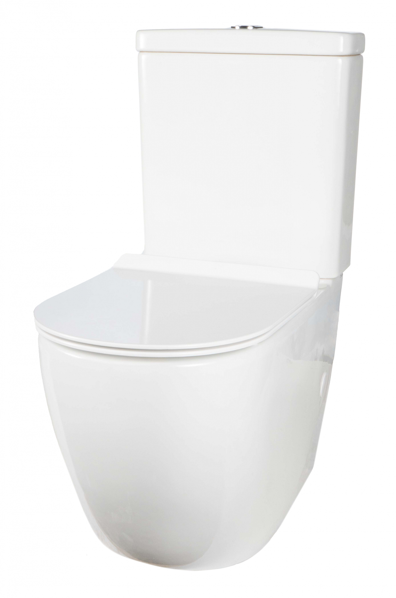 Унитаз-компакт Creto Logan L1 1001-004-WF безободковый с крышкой-сиденьем микролифт, белый