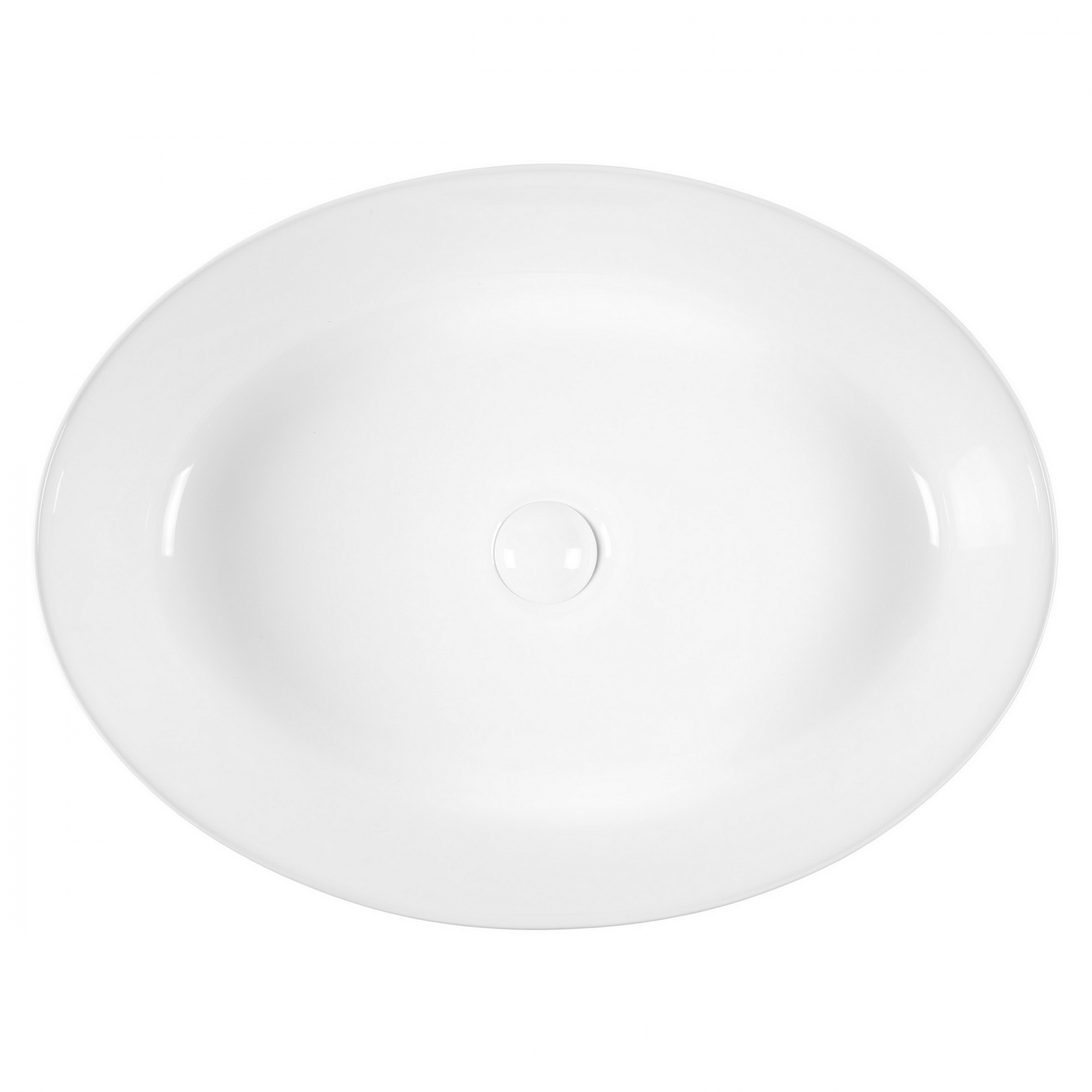 Раковина Bond Oval 55 см белая глянцевая